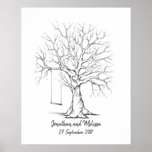 Fingerprint Tree Thumbprint Tree Guest Book