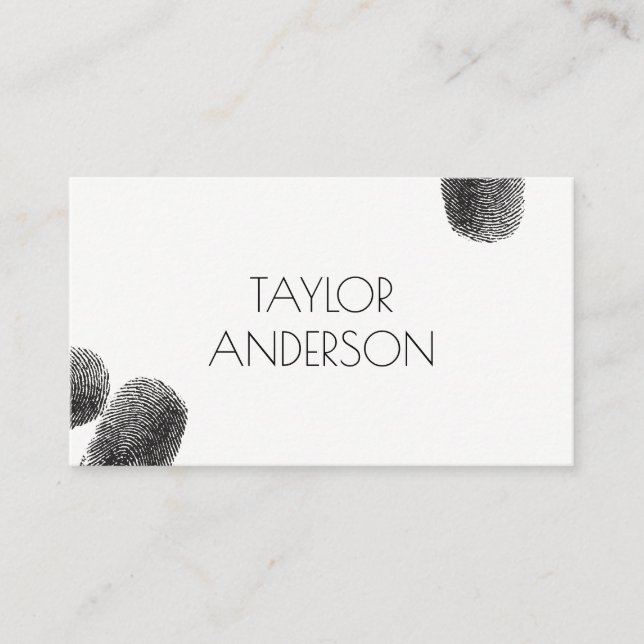 Fingerprints / Artistic Business Card (Front)