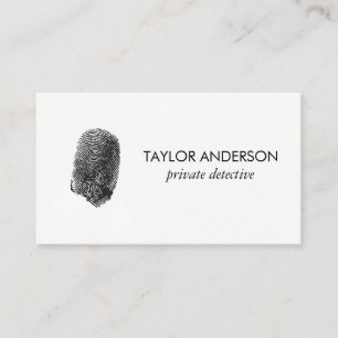 Fingerprints / Criminal Justice Business Card