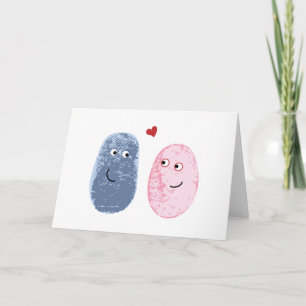 Fingerprints in love card