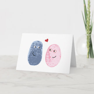 Fingerprints in love card