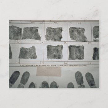 Fingerprints Postcard by inspirelove at Zazzle