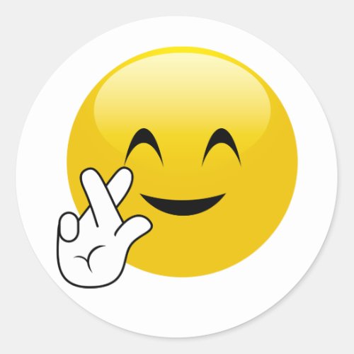 Fingers Crossed Emoji Stickers