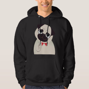 Fingers Crossed Pug Gray Classic T-Shirt 732 Hoodie