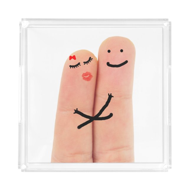 Fingers in love acrylic tray (Front)