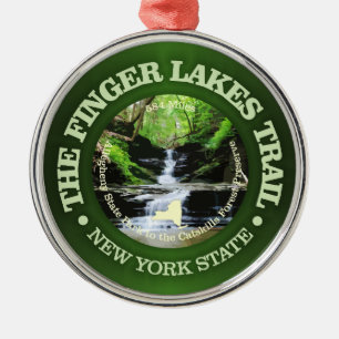 Fingers Lakes Trail Metal Ornament
