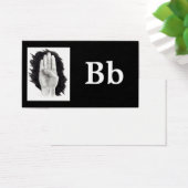 FINGERSPELL CARD LETTER B (Desk)