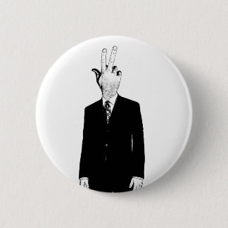 finghead pinback button