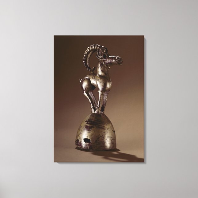 Finial with a mountain goat canvas print (Front)