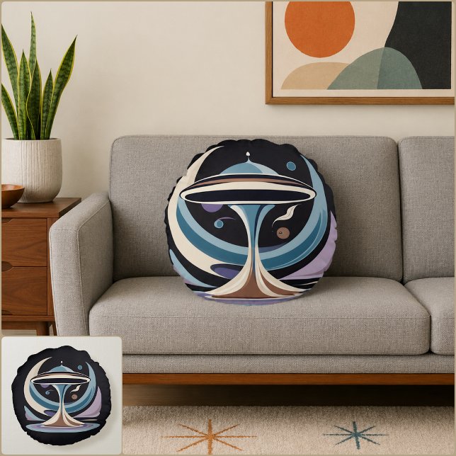 Finias Mars Round Pillow (Finias Mars Round Pillow (Front & Back)
)