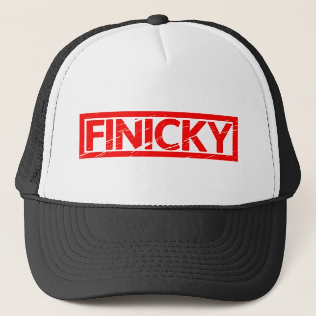 Finicky Stamp Trucker Hat (Front)