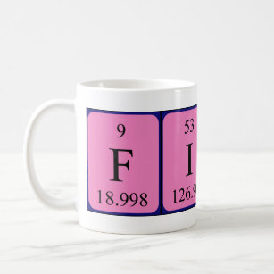 Finis periodic table name mug
