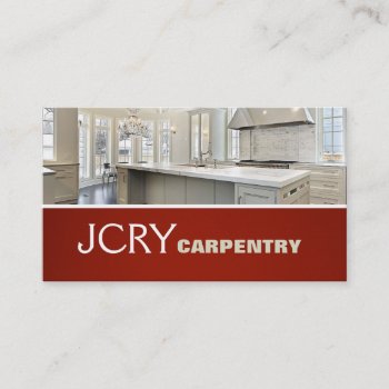 Finish Carpentry Kitchen House Home Remodel Business Card by olicheldesign at Zazzle