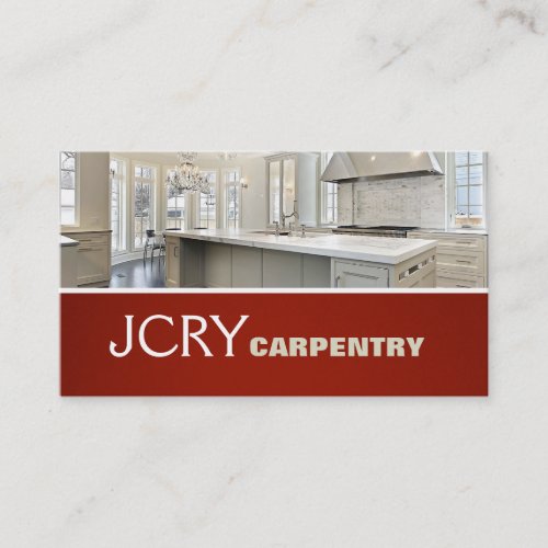 Finish Carpentry Kitchen House Home Remodel Business Card