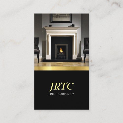 Finish Carpentry, Millwork, Construction Business Business Card