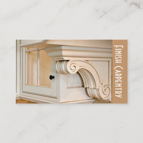 Finish Carpentry Millwork Construction Business Business Card