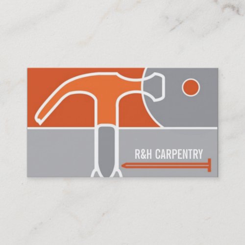 Finish Carpentry Millwork Wood Construction Business Card
