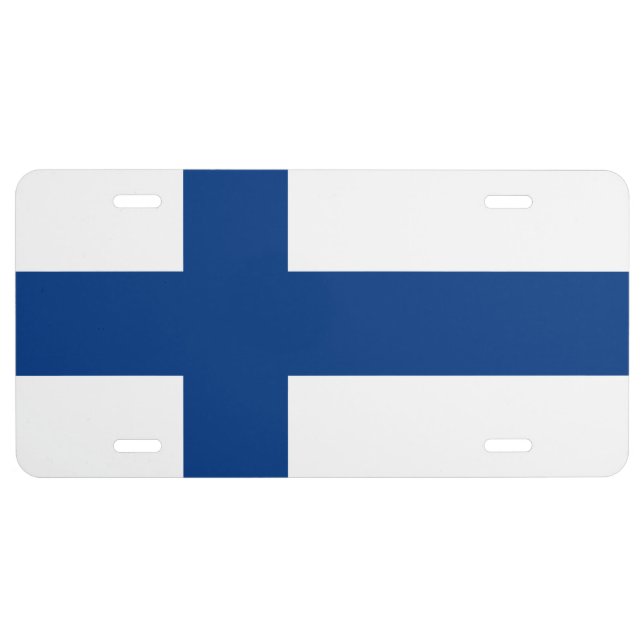 FINISH FLAG License Plate (Front)