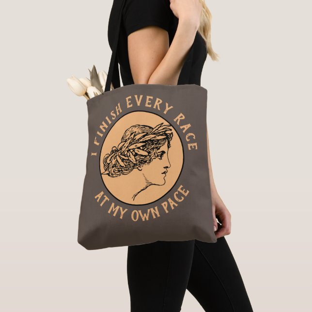 Finish Pace Tote Bag (Close Up)