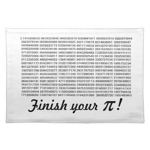 Finish your Pi Placemat