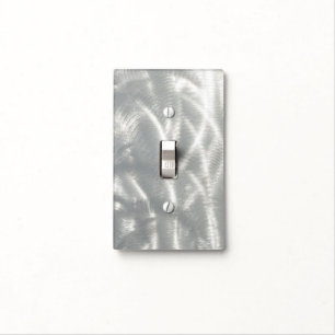 Finished Metal Look Light Switch Cover