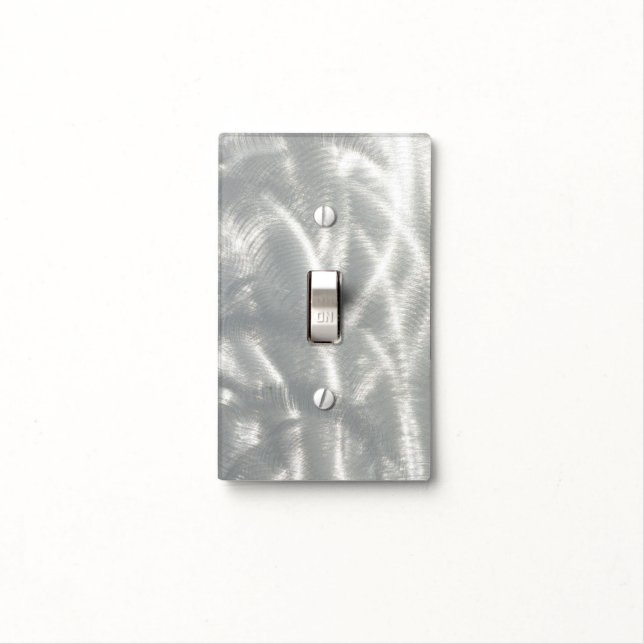 Finished Metal Look Light Switch Cover (In Situ)