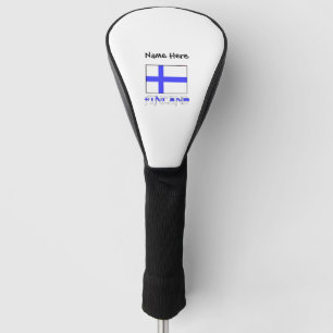 Finland and Finnish Flag Personalized Golf Head Cover