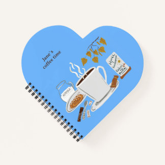 Finland Black Coffee Scandi Fall Illustration Notebook