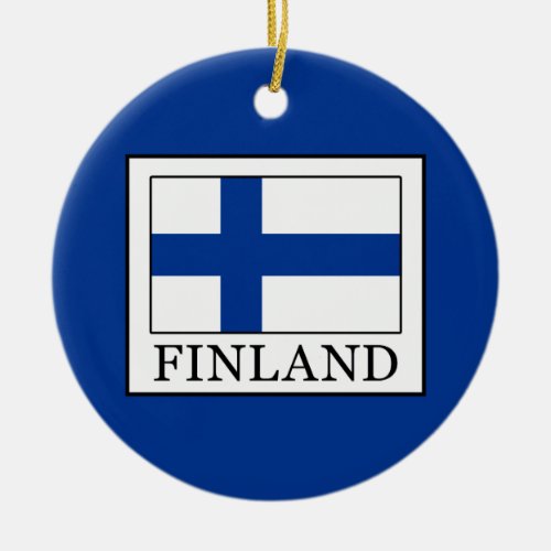 Finland Ceramic Ornament