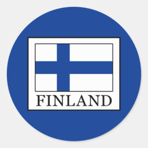 Finland Classic Round Sticker