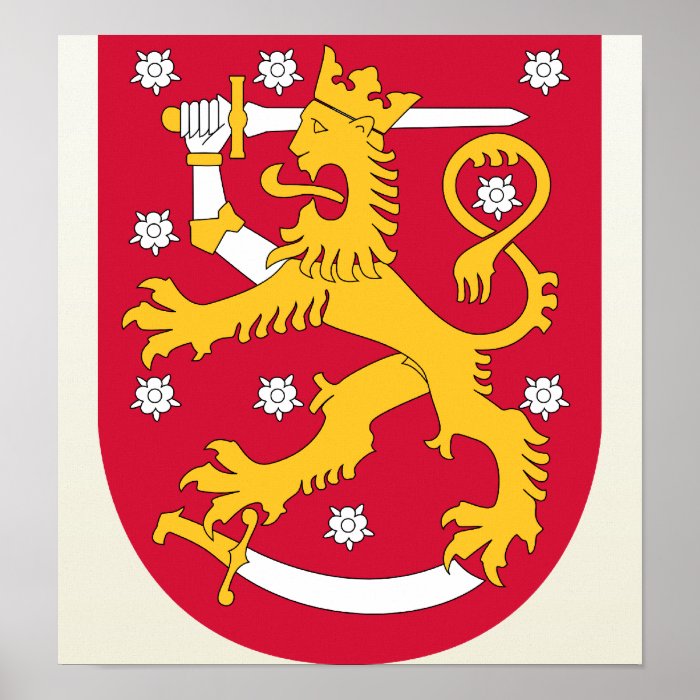 Finland Coat of Arms detail Poster