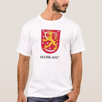 Finland Coat Of Arms Huuhkajat T-shirt by abbeyz71 at Zazzle