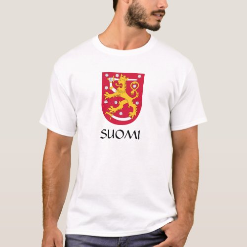 Finland Coat of Arms Suomi T_Shirt 