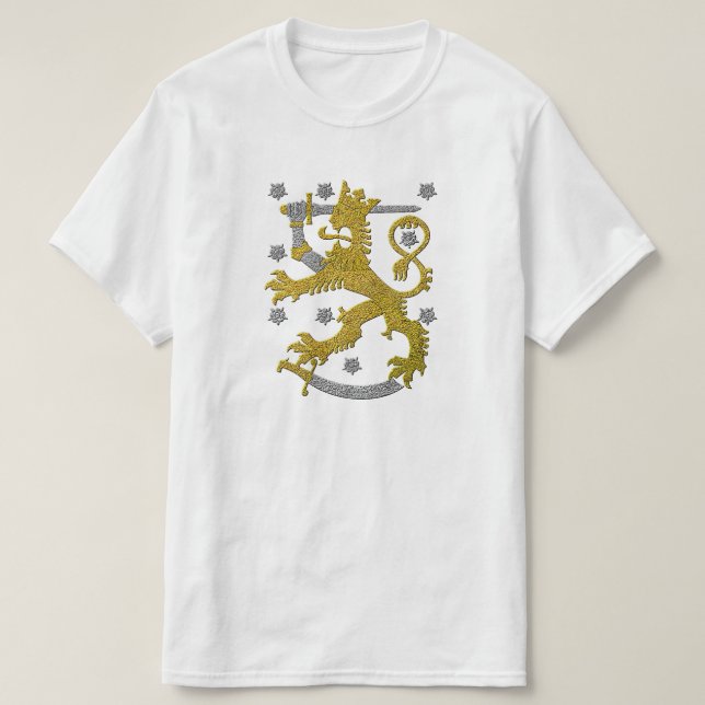 Finland Coat of Arms T-Shirt (Design Front)
