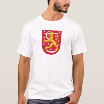 Finland Coat Of Arms T-shirt by abbeyz71 at Zazzle