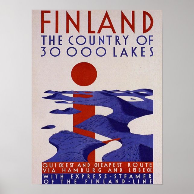 Finland . Country of Lakes , Poster (Front)