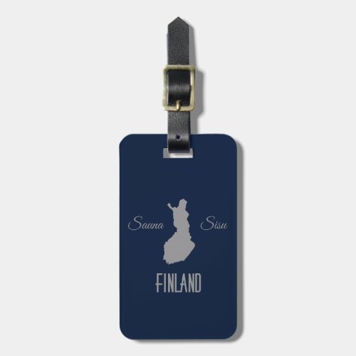 FINLAND custom luggage tag