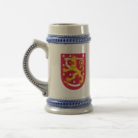 Finland Emblem Beer Stein