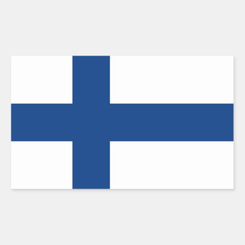 FinlandFinnishFinn Civil Flag Rectangular Sticker