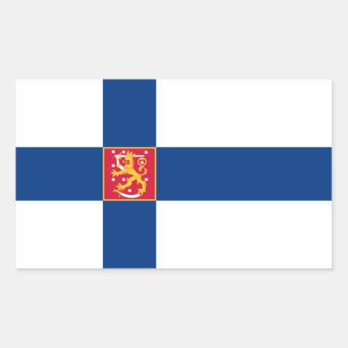 FinlandFinnishFinn Flag Rectangular Sticker