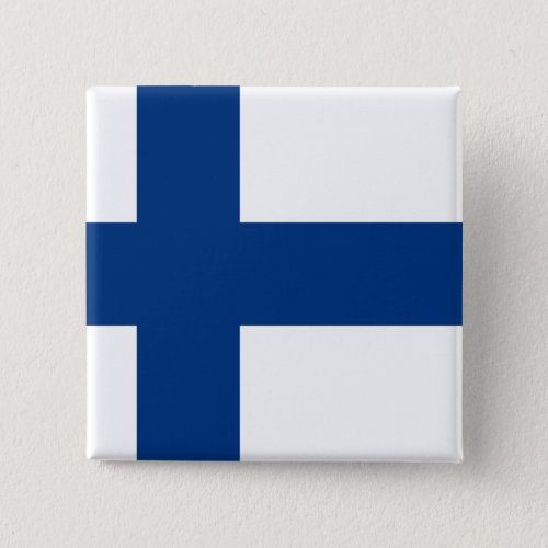 Finland Finnish Flag Button