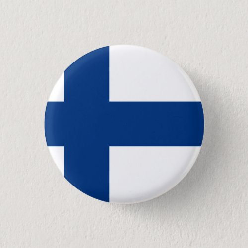 Finland Finnish Flag Button