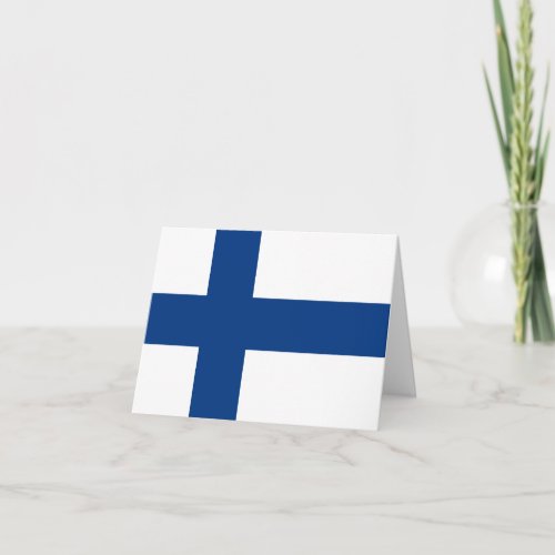 Finland Finnish Flag Card