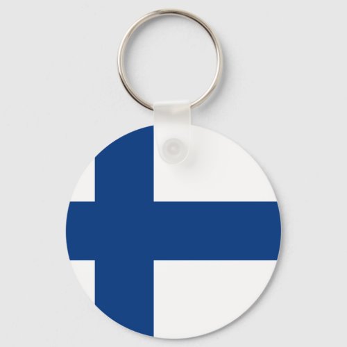 Finland Finnish Flag Keychain