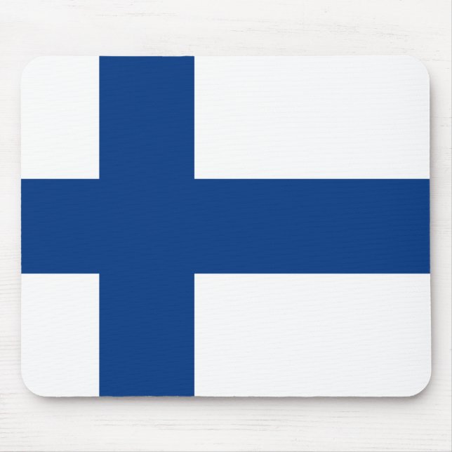 Finland (Finnish) Flag Mouse Pad (Front)