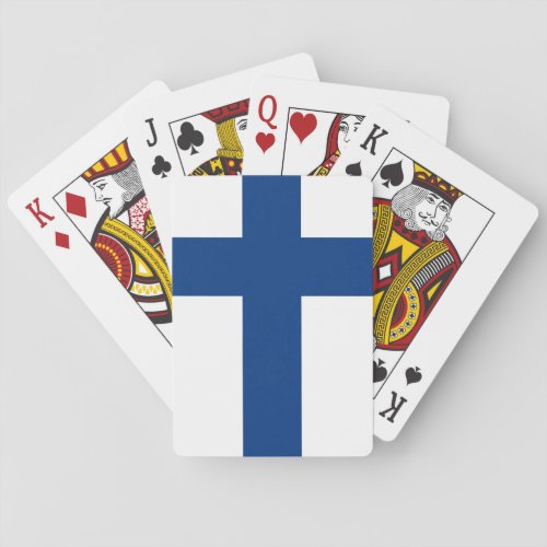 Finland Finnish Flag Poker Cards