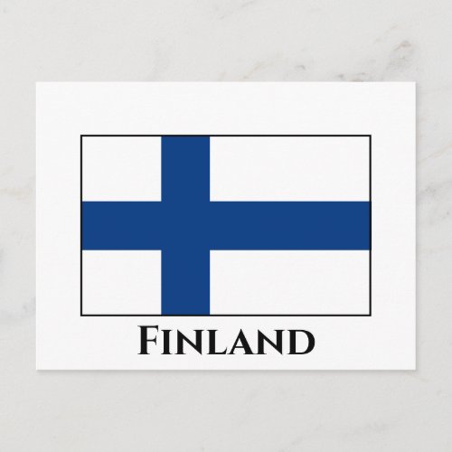 Finland Finnish Flag Postcard