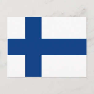 Finland (Finnish) Flag Postcard
