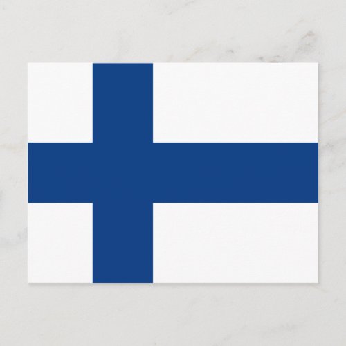 Finland Finnish Flag Postcard