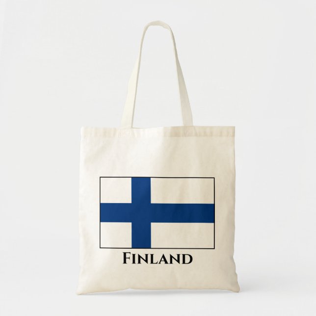 Finland (Finnish) Flag Tote Bag (Front)